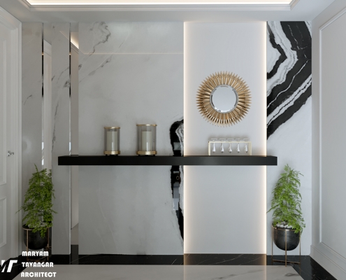 MaryamTavangar-3d-render luxury entrance interior design render 3