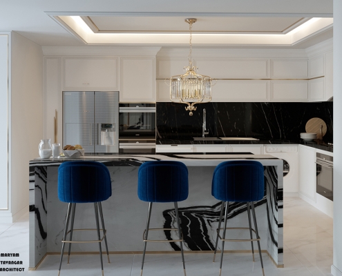 MaryamTavangar-3d-render luxury kitchen interior design render 1